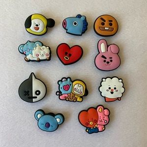 BTS Croc Charms Fan Made 11 Pc